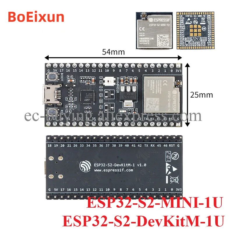 Esp32 S2 - ESP32-S2-DevKitM-1U Placa de desarrollo ESP32 ESP32-S2