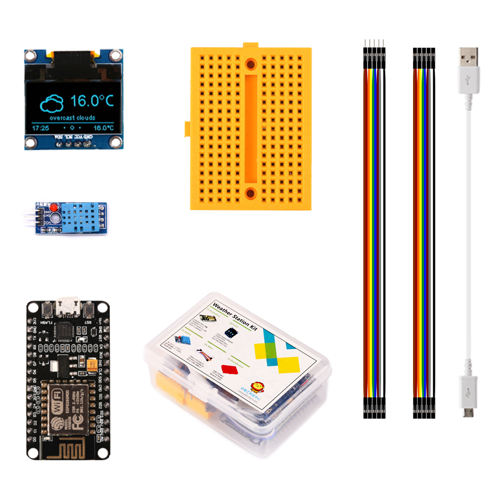 Esp8266 - Estación meteorológica ESP8266, Kit de bricolaje