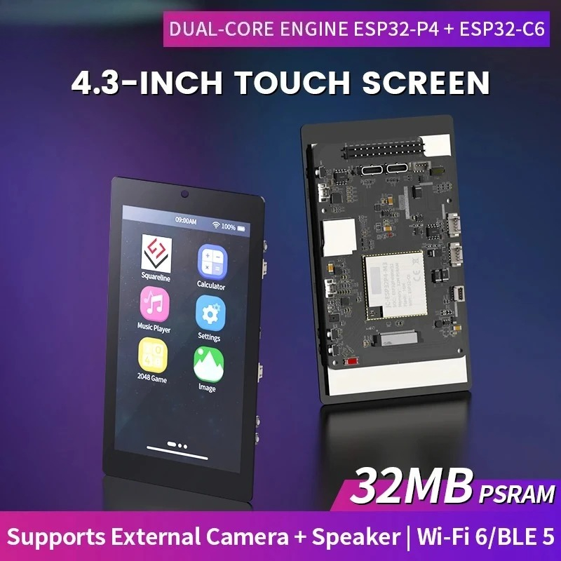 Esp32 C6 - Pantalla Táctil Capacitiva IPS de 4.3