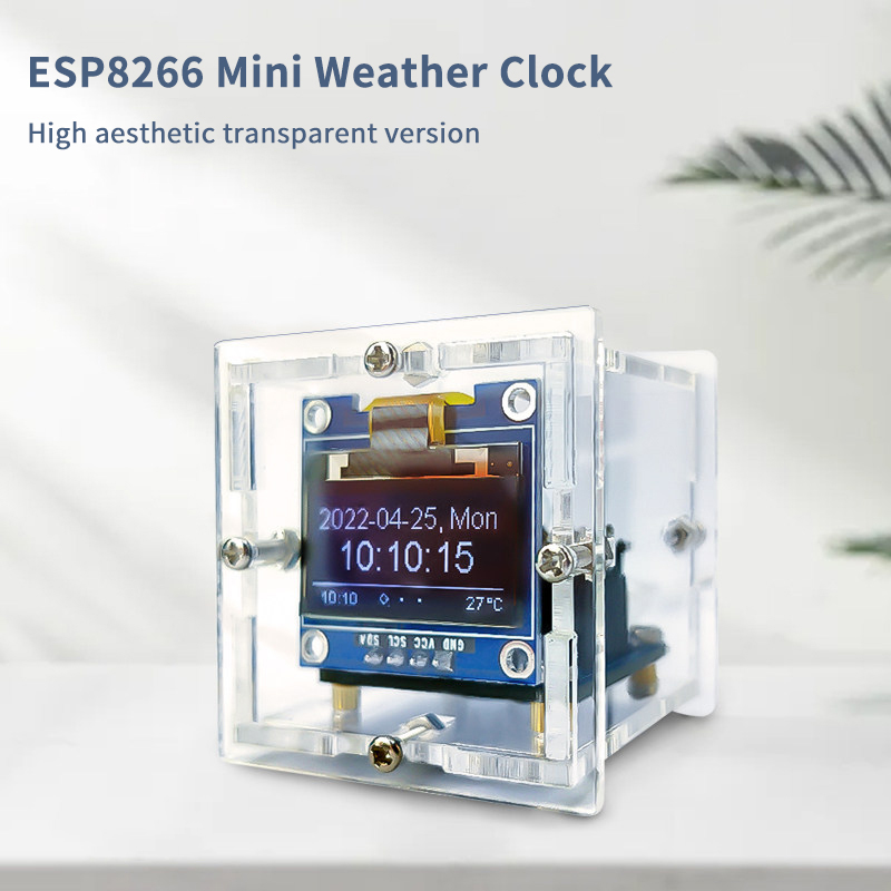 Kit de Reloj Meteorológico Min - Esp8266 reseña y precio