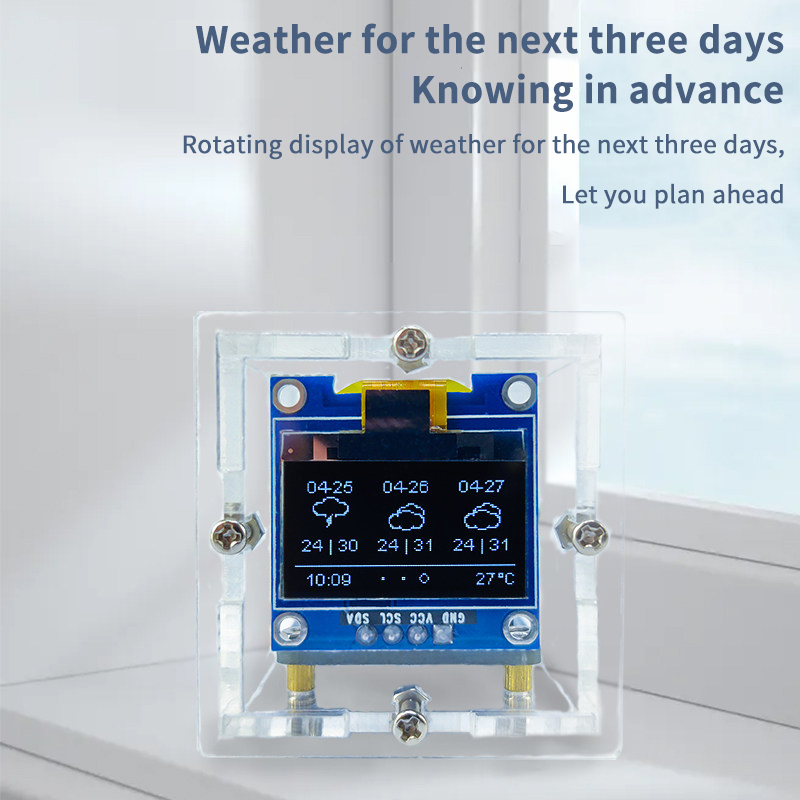 Kit de Reloj Meteorológico Min - Esp8266 reseña y precio