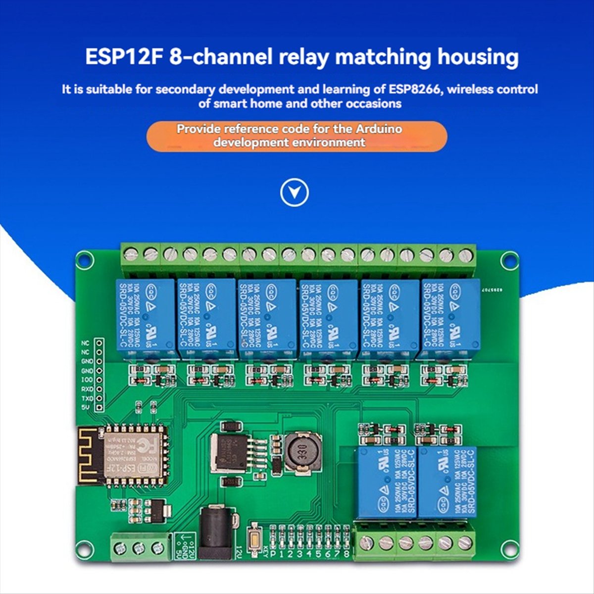 Módulo de relé A99X de 8 canal - Esp8266 reseña y precio