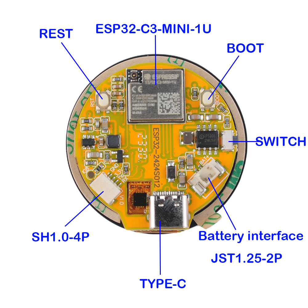 Pantalla ESP32 de 1,28 pulgada - Esp32 Wifi Bluetooth Module reseña y precio