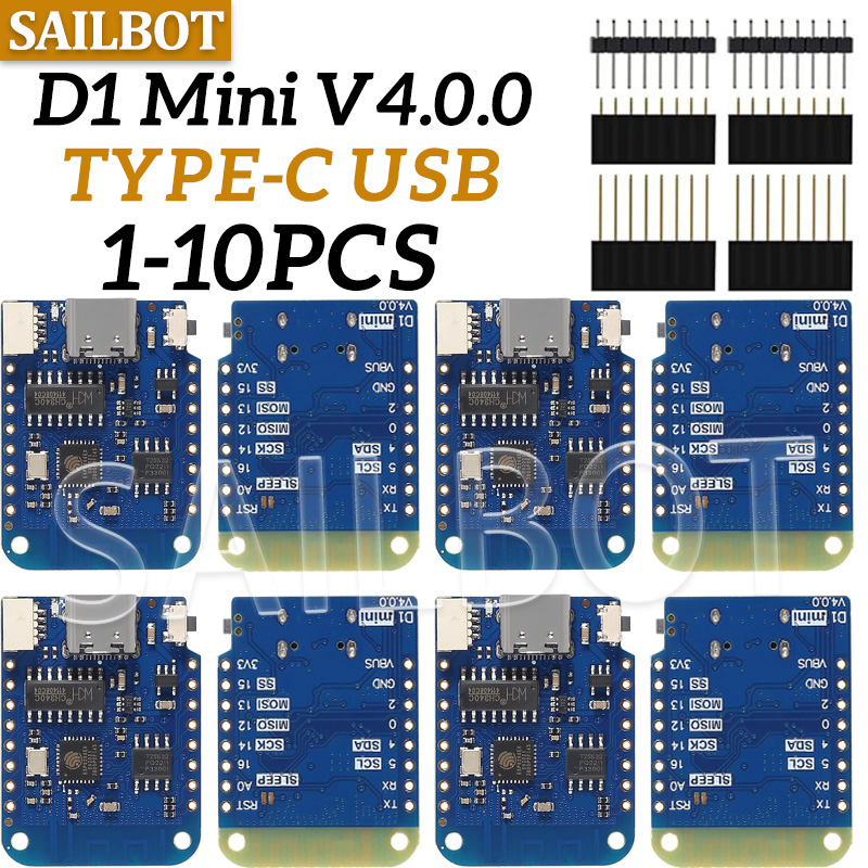 1-10 Uds WeMos D1 Mini ESP8266 - Esp8266 Nodemcu reseña y precio