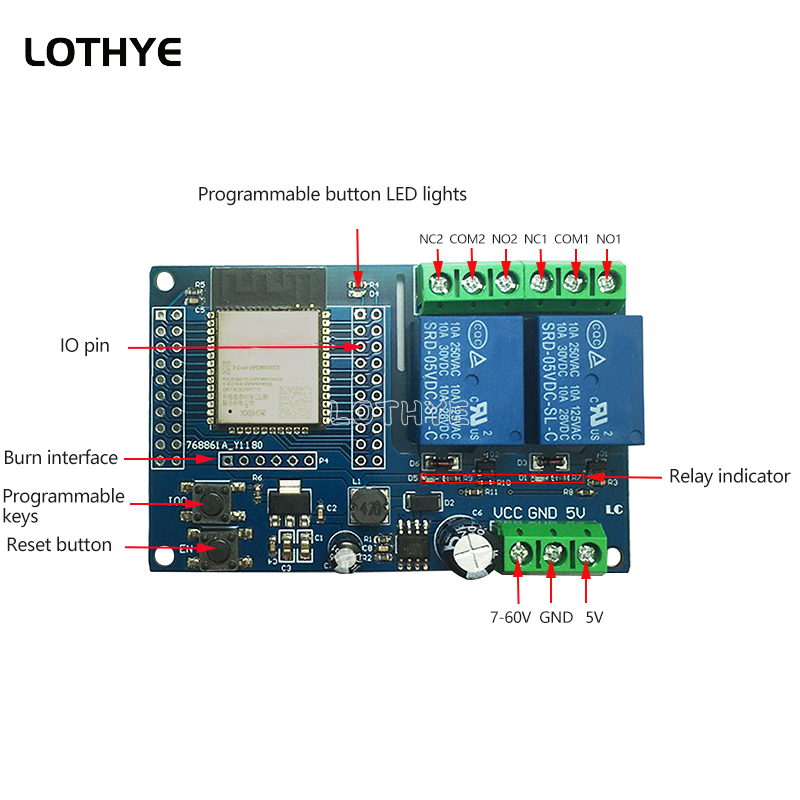 Módulo de Relé Wifi y Bluetoot - Espressif Esp32 reseña y precio
