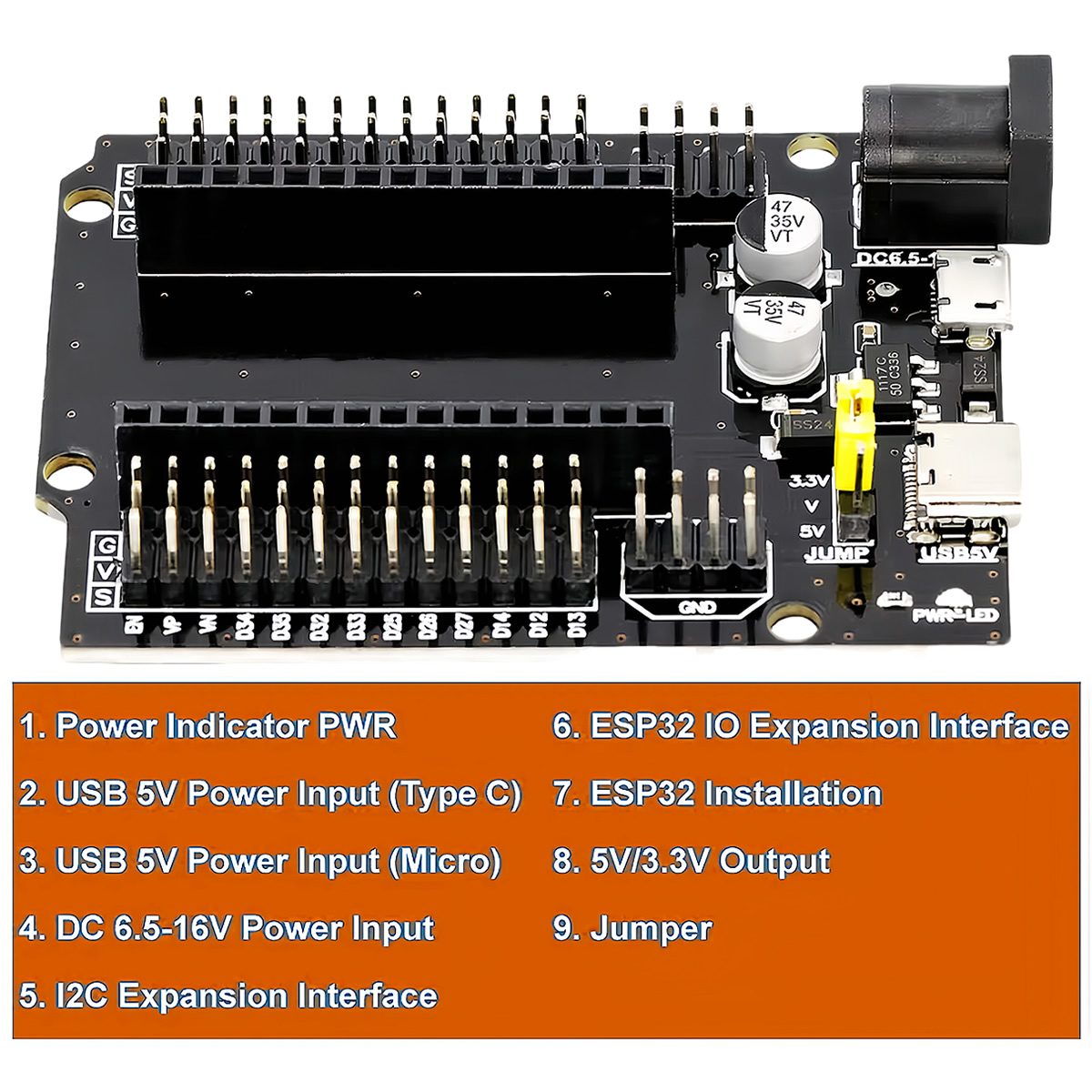 Placa de desarrollo de expansi - Esp32 Devkit reseña y precio