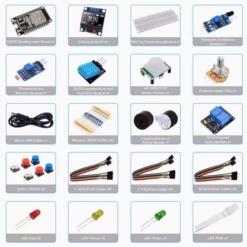 Kit creador para proyectos Kit - Esp32 Devkit reseña y precio