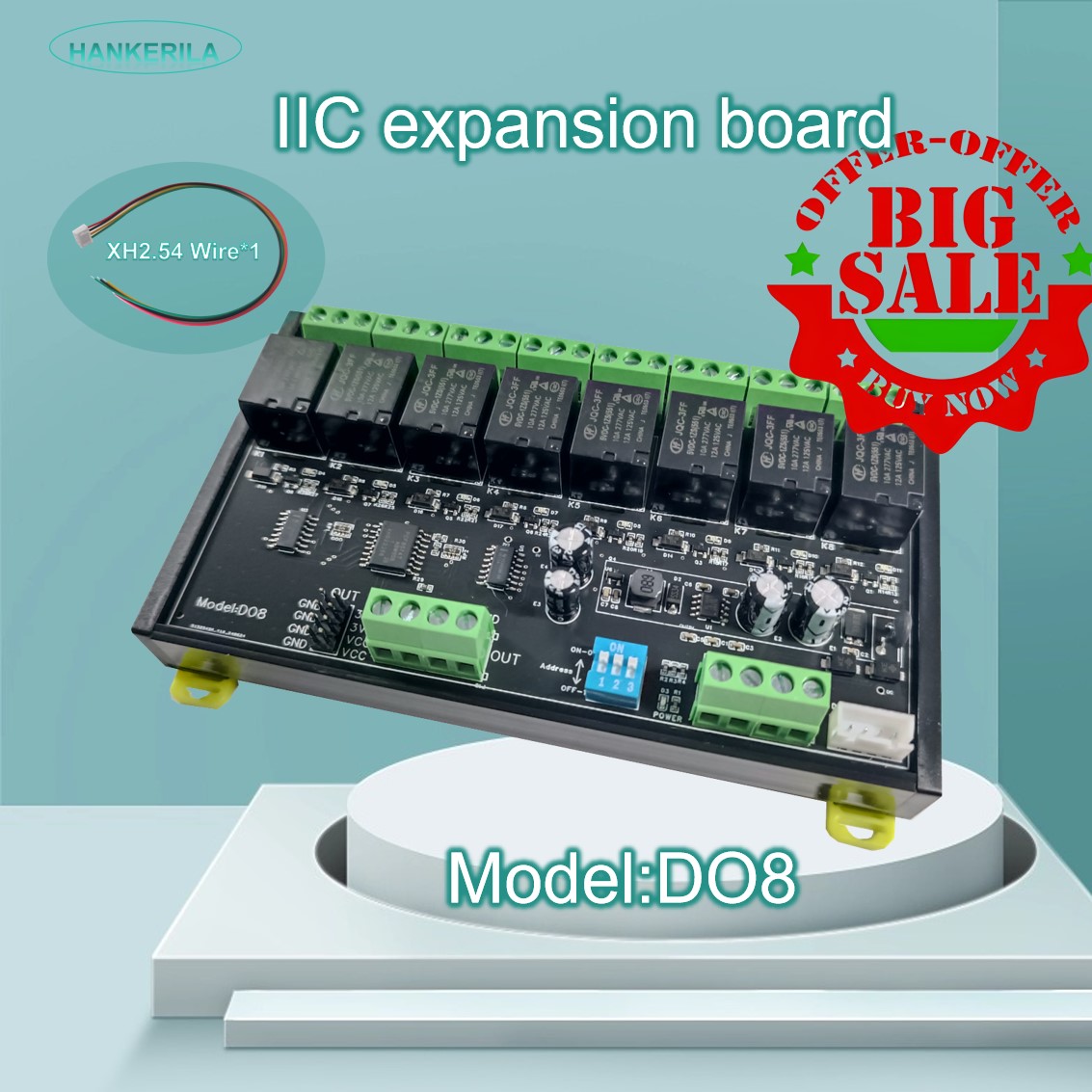 Placa de relé de extensión I2C - Espressif Esp32 reseña y precio