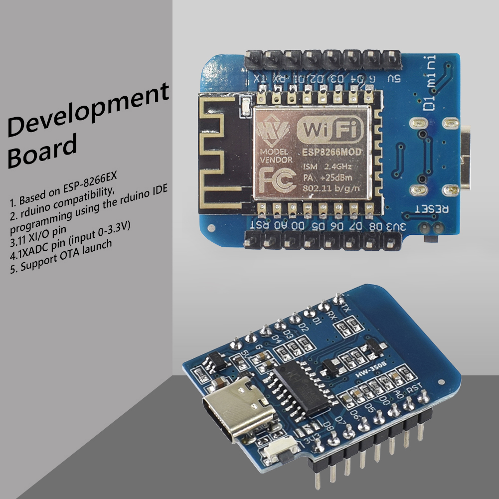 1-10 Uds tipo C D1 Mini NodeMc - Esp8266 Nodemcu reseña y precio