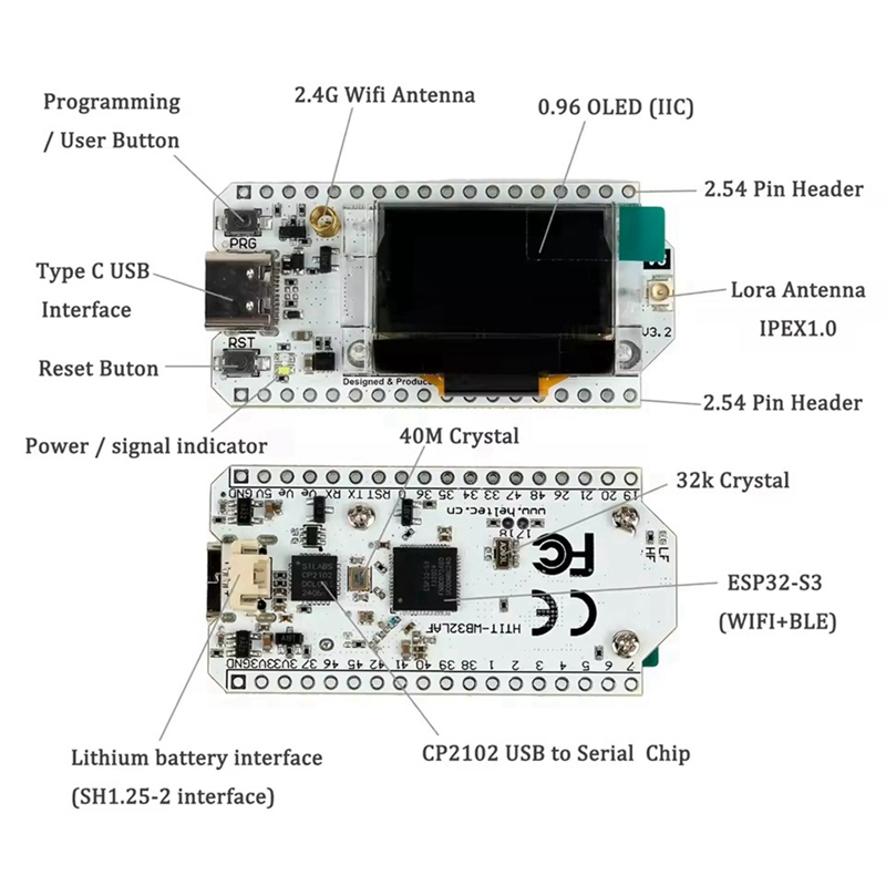 Heltec LoRa32 V3 863-928MHZ ES - Esp32 reseña y precio