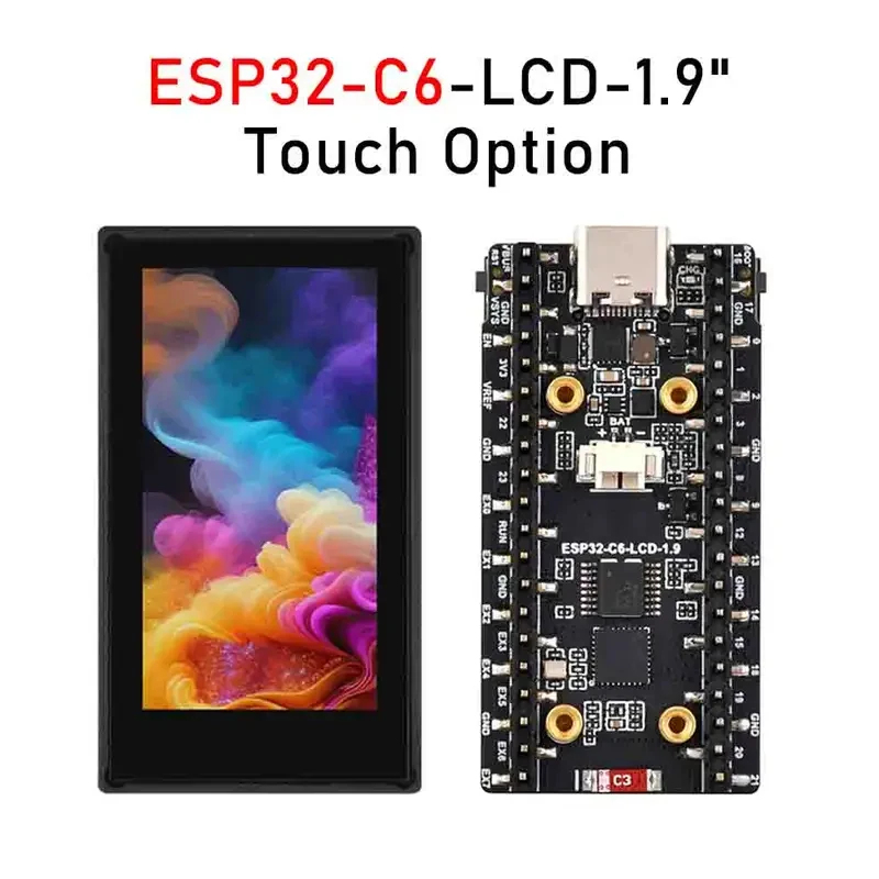 Placa de desarrollo con pantal - Esp32 C6 reseña y precio