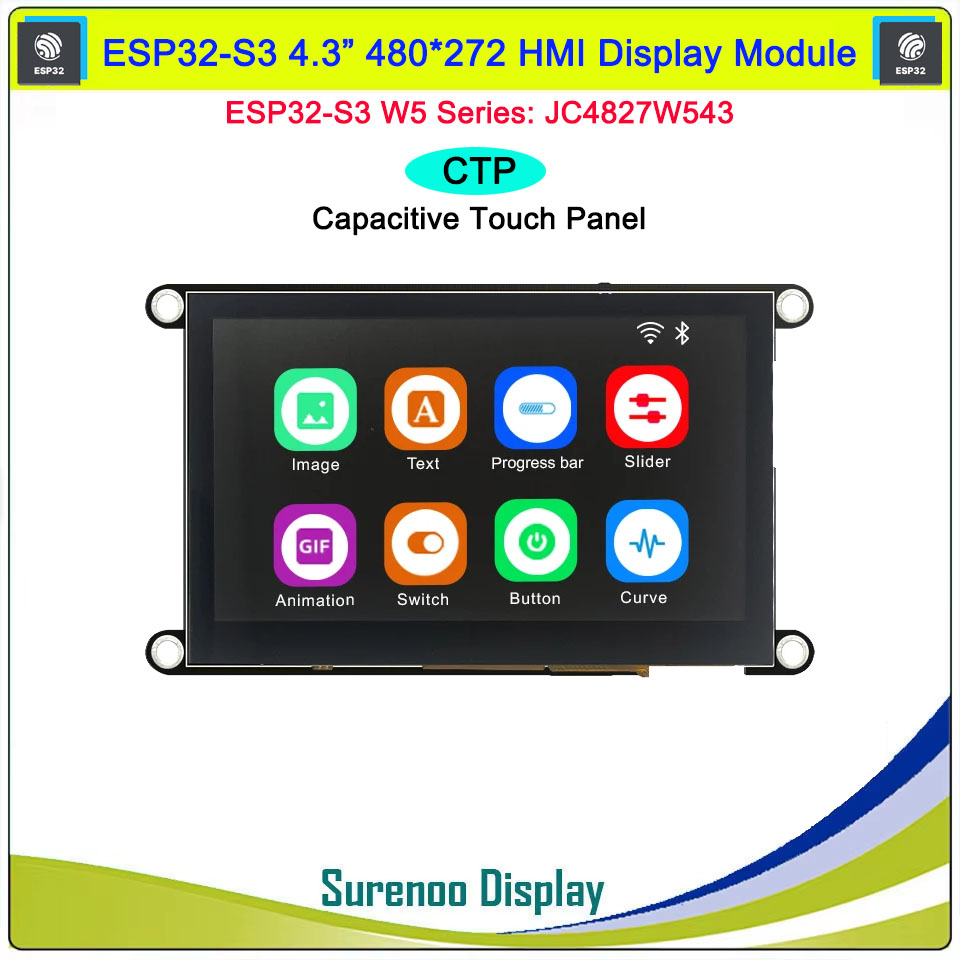 Módulo de Pantalla LCD IPS de  - Esp32 P4 reseña y precio