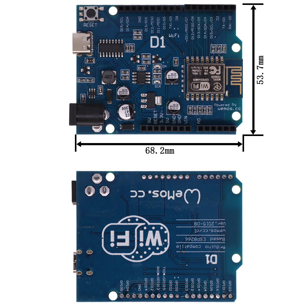 Placa de desarrollo WeMos D1 R - Esp8266 Nodemcu reseña y precio