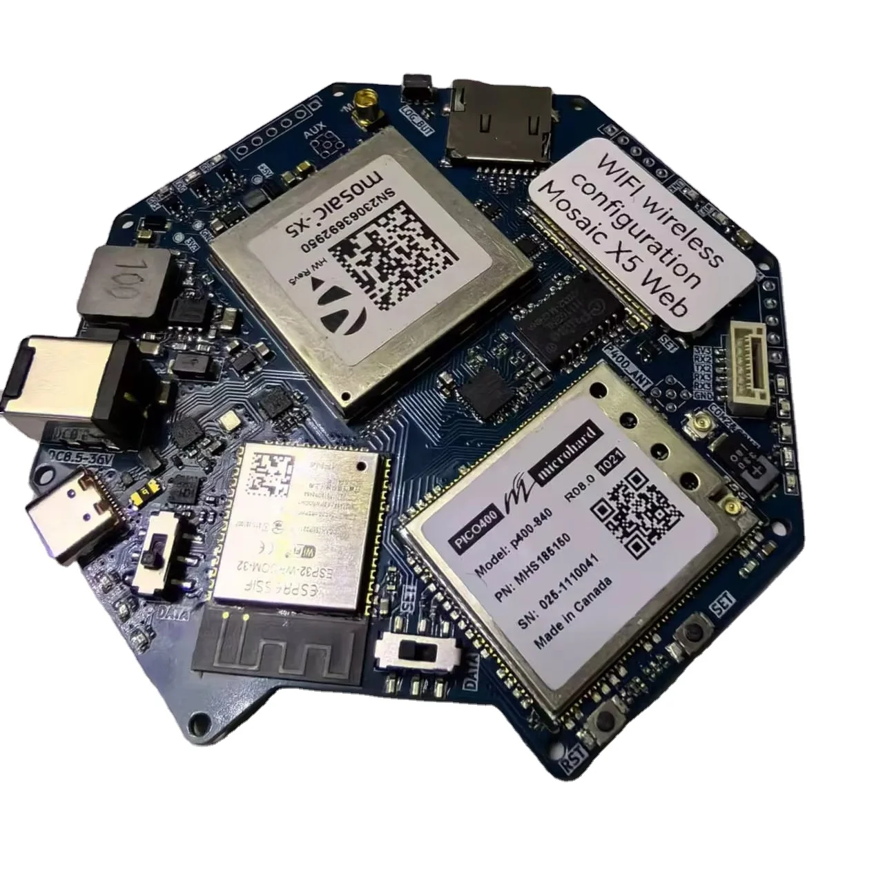 Septentrio_mosaic X5 Placa de  - Esp32 reseña y precio